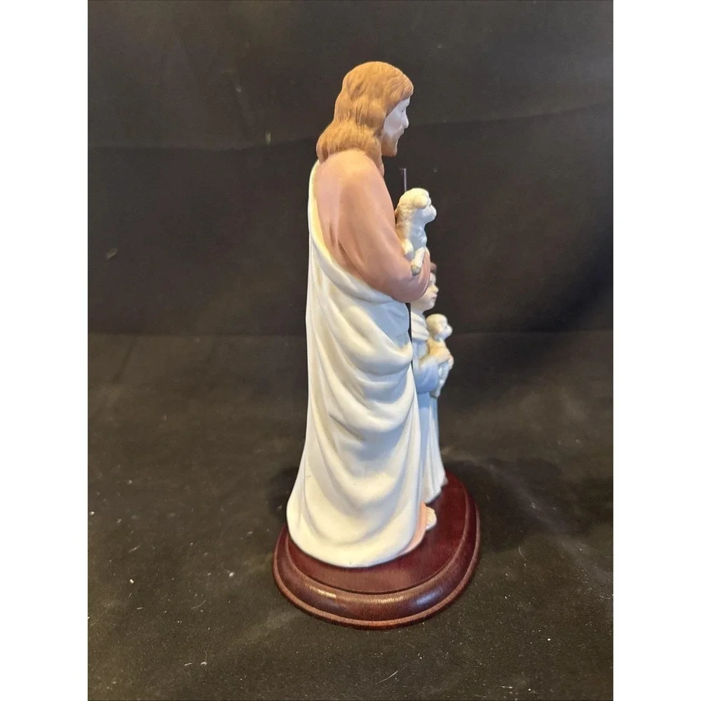 Homeco The Good Shepherd Greatest Stories Ever Told Jesus Figure Porcelain Vtg.
